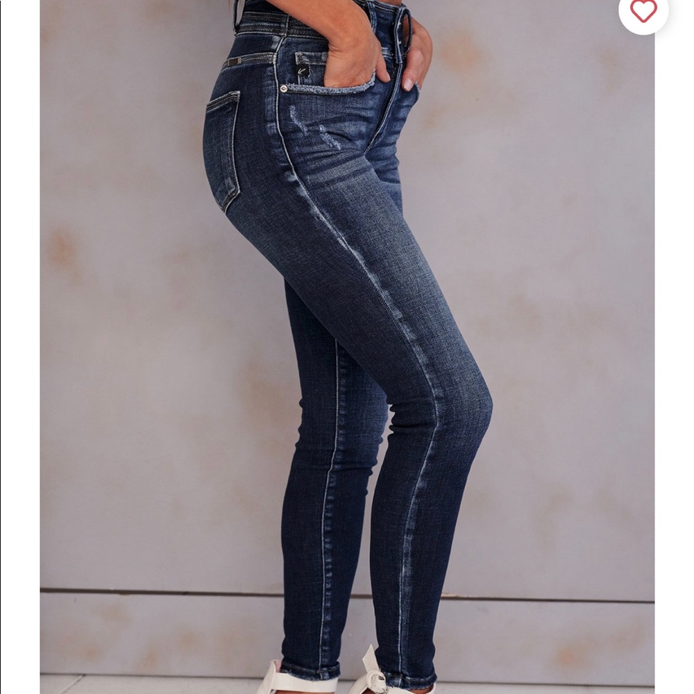 Pasadena Skinny Kancan Jeans (Dark Stone)